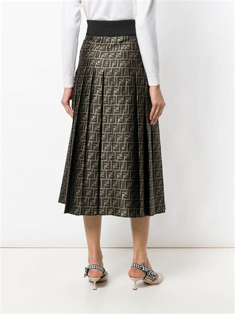 fendi womens skirt|Fendi pleated skirt.